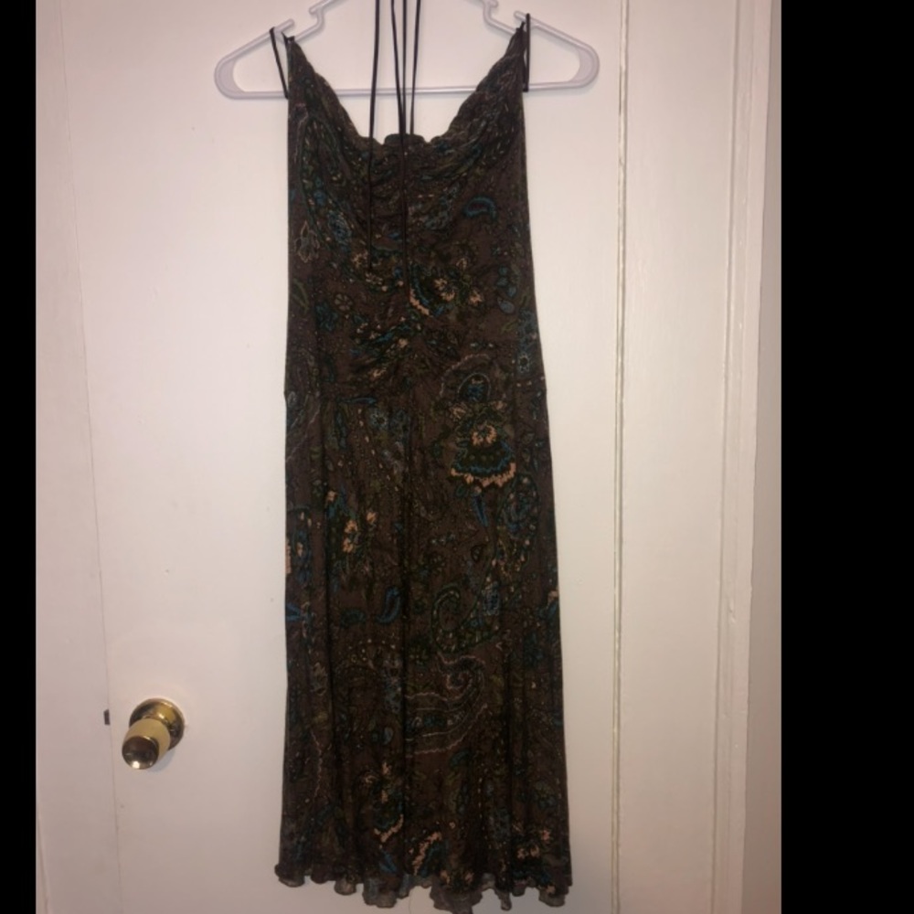 Vintage Betsey Johnson Paisley Halter Dress